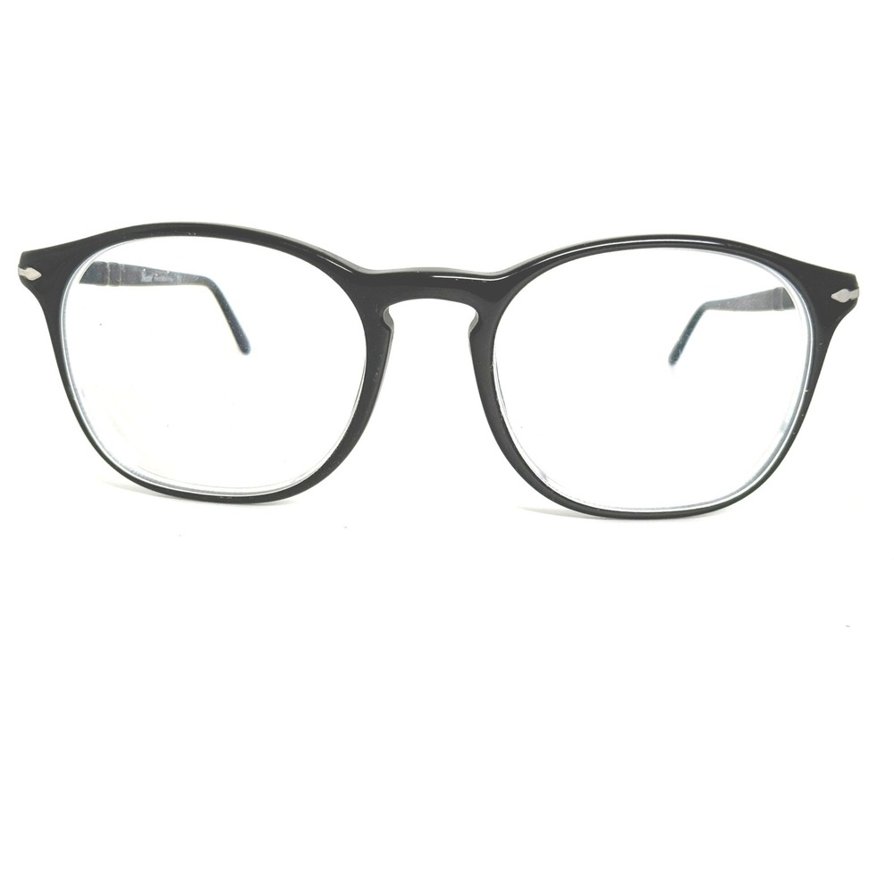 Persol 3007-V 95 Eyeglasses Black Frames Hand Made‎ in Italy 52-19-145 Eyewear
